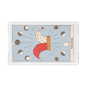 The Fool tarot card Major Arcana gift for her Acrylic Tray