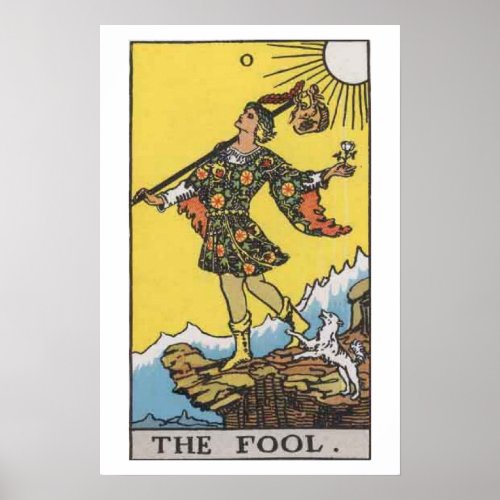 The Fool Tarot Card Poster
