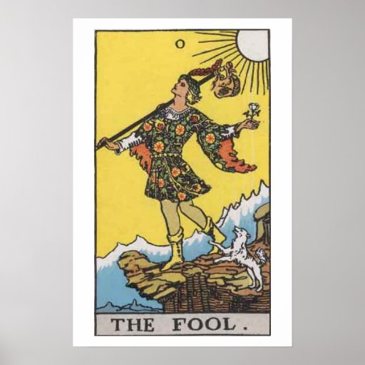 The Fool Tarot Card Poster | Zazzle