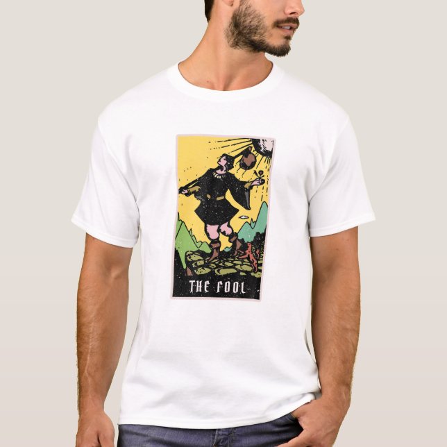 The Fool Tarot Card Reading Witch Aesthetic Hallow T-Shirt (Front)