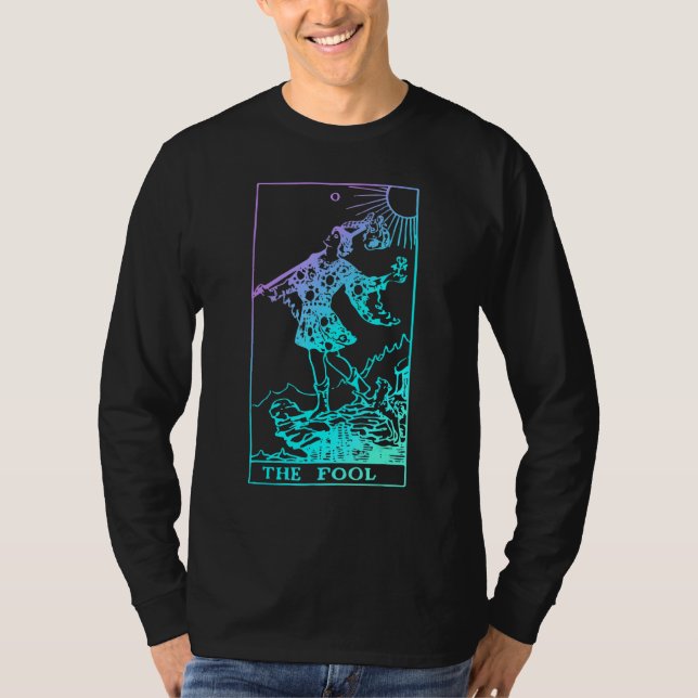 The Fool Tarot Card Rider Waite Witchy T-Shirt (Front)
