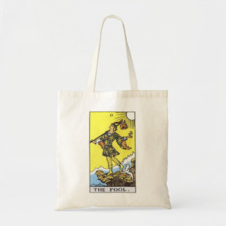 The fool tarot card tote bag