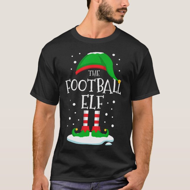 The Football Elf Christmas Family Matching Xmas Gr T-Shirt (Front)