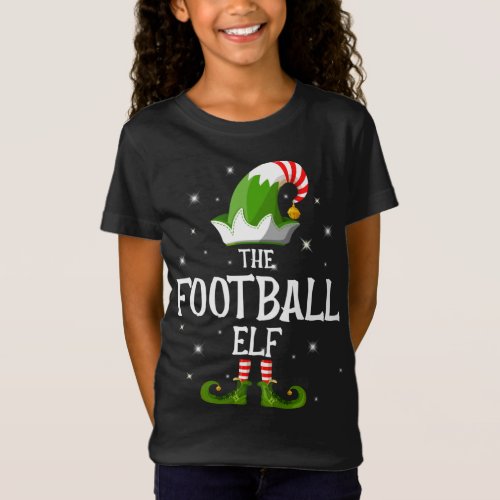 The Football Elf Family Matching Christmas T_Shirt