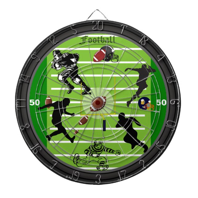 The Football Field Dartboard With Darts (Front)