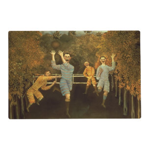 The Football players,1908 (oil on canvas) Placemat
