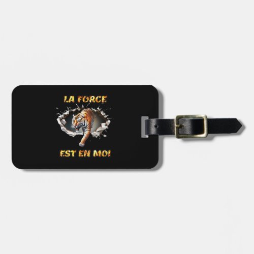 The Force is in me label Luggage Tag