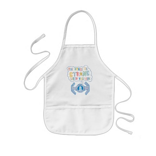 The Force is Strong  Colorful Doodle Kids Apron