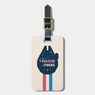 The Force Is Strong - Millennium Falcon Luggage Tag