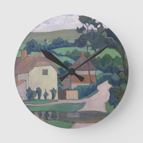 The Ford oil on canvas Round Clock