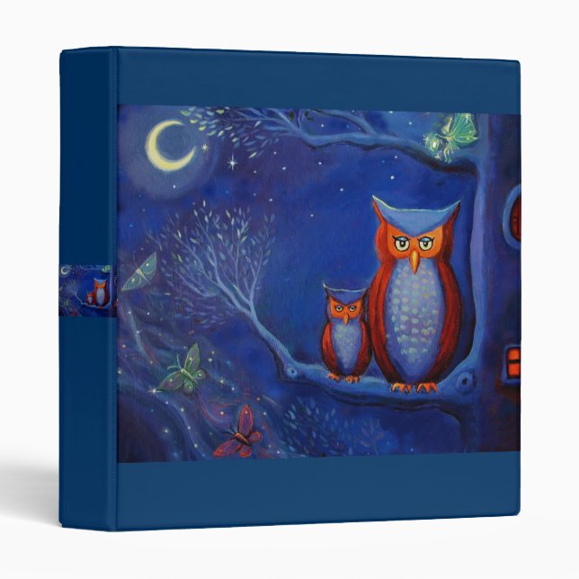 The Forest At Night - Owl art Binder (Front/Spine)