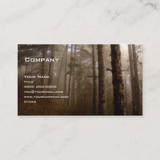 Customizable The Forest Business Card