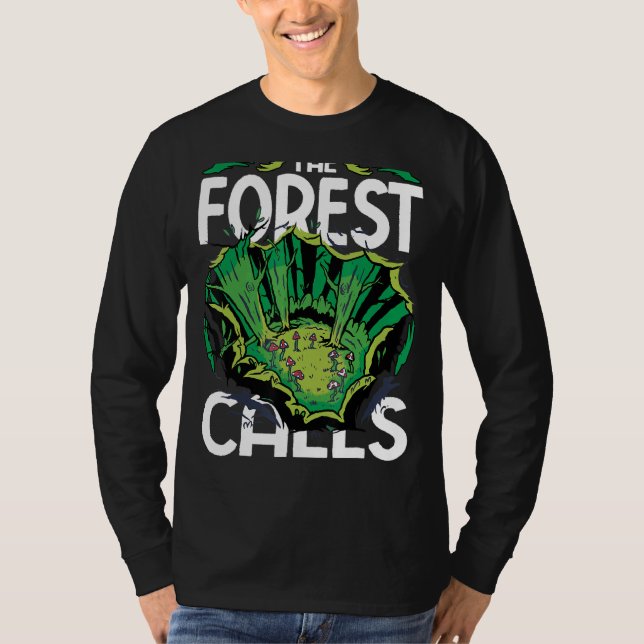 The Forest Calls Umeltschützer Mushroom Forest Cle T-Shirt (Front)