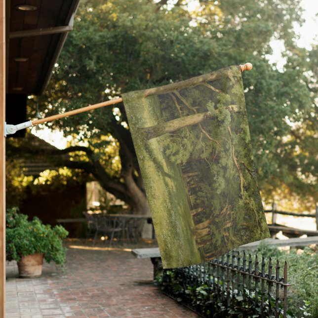 The Forest Clearing (Woodland Landscape Scene) House Flag (In SItu)