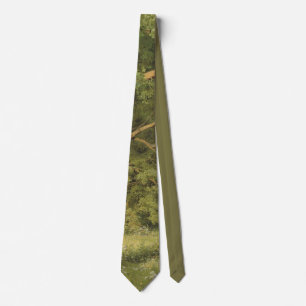 The Forest Clearing (Woodland Landscape Scene) Neck Tie