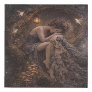 The Forest Dreamer Faux Canvas Print