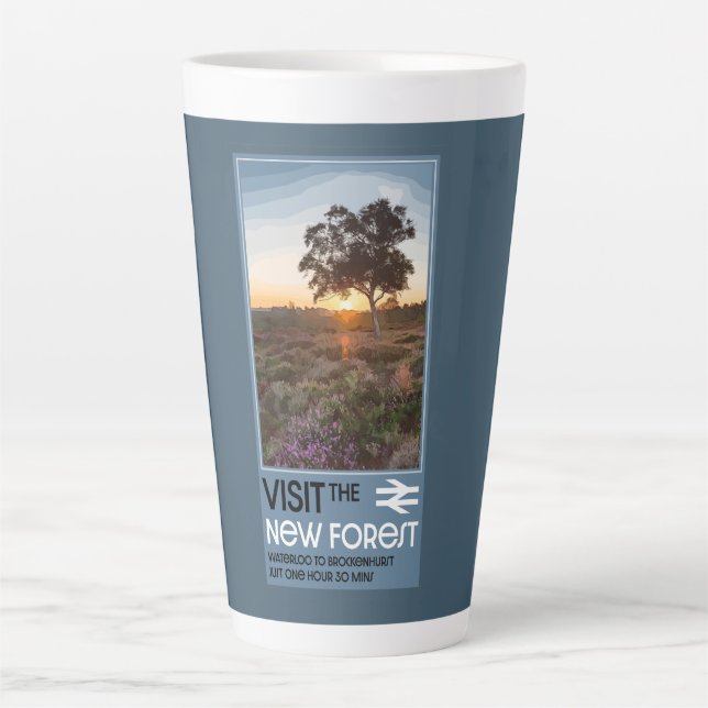 The Forest Hampshire England Latte Mug (Front)