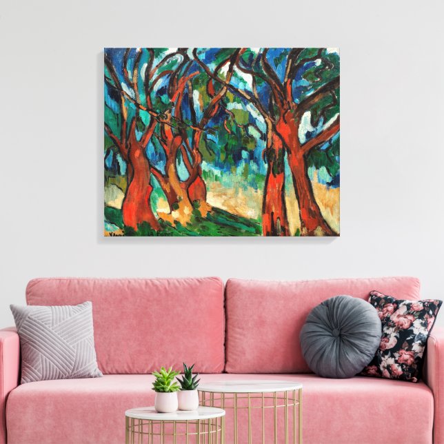 The Forest | Maurice de Vlaminck | Canvas Print (Insitu(LivingRoom))