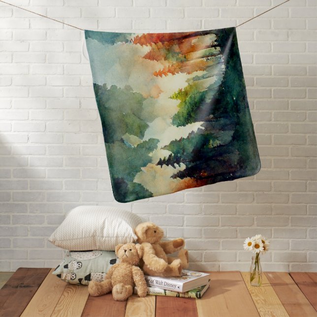 The Forest (nature) Baby Blanket (In Situ)