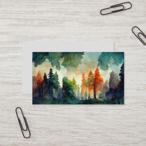 The Forest nature Business Card