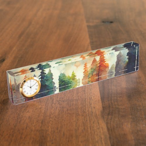 The Forest nature Desk Name Plate