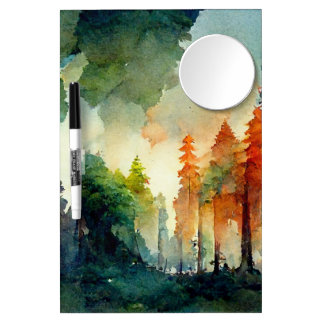 The Forest (nature) Dry Erase Board With Mirror