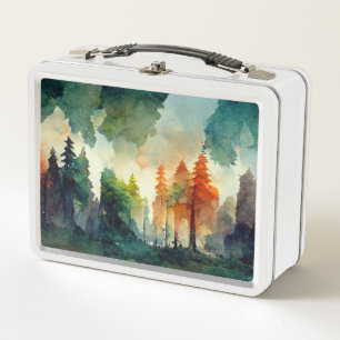 The Forest (nature) Metal Lunch Box