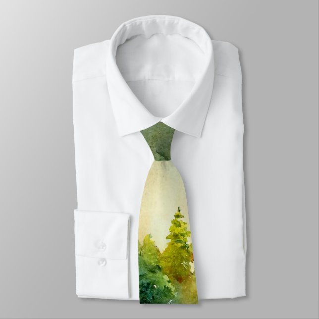 The Forest (nature) Neck Tie (Tied)