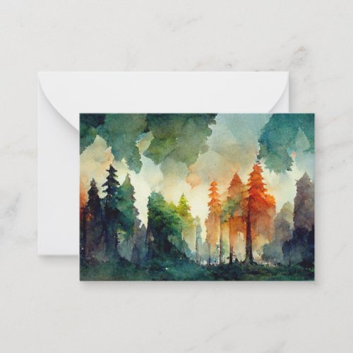 The Forest nature Note Card