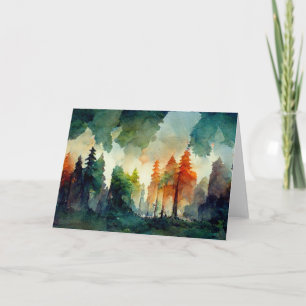 The Forest (nature) Thank You Card