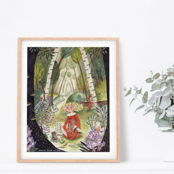 The Forest Of Lilacs Fairytale Poster by CartitaDesign at Zazzle