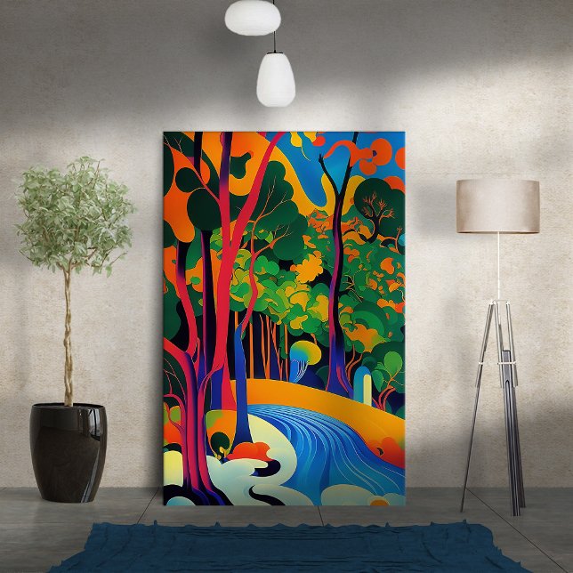 The Forest of Psychedelia Canvas Print (Creator Uploaded)