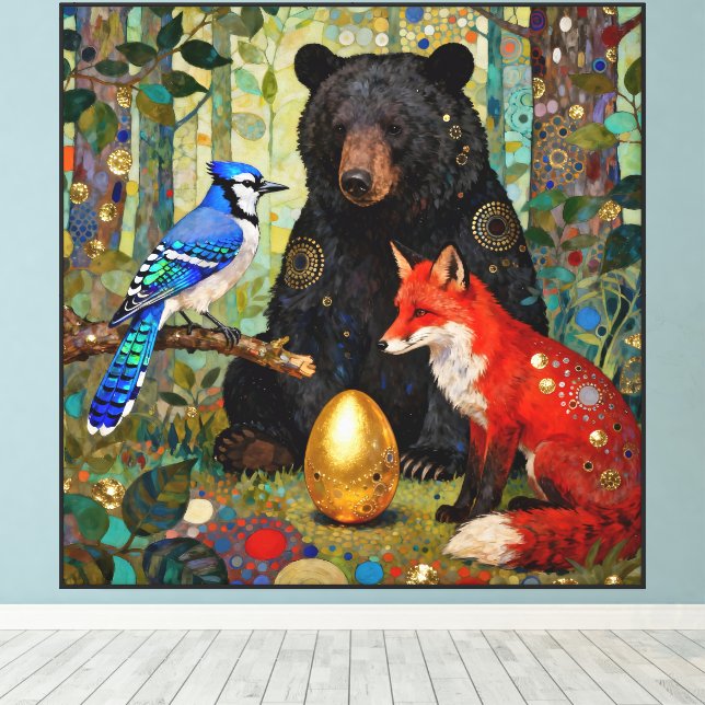 “The Forest’s Shiny Mystery” Canvas Print (Insitu(Wood Floor))