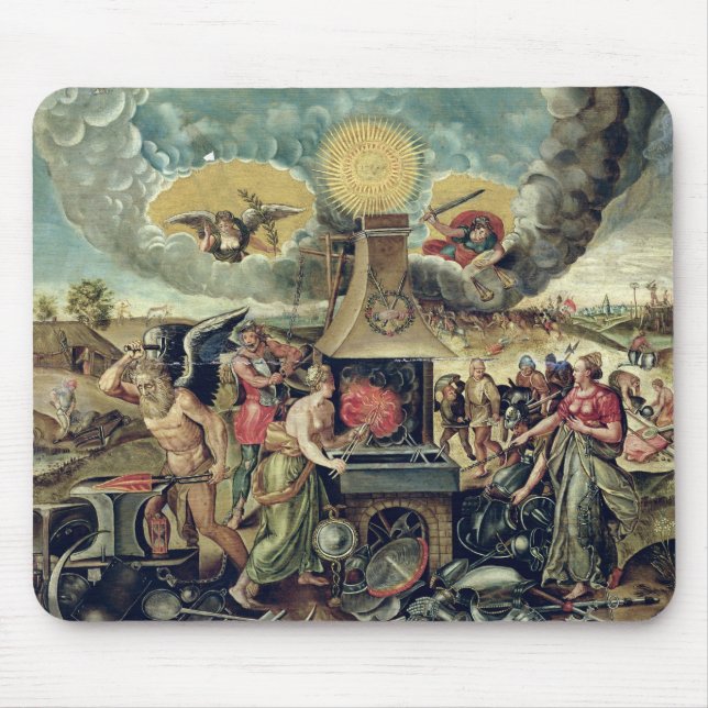 The Forges of Vulcan with Time Turning Weapons Mouse Pad (Front)