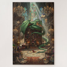The Forgotten Dragon Library Puzzle | 1000 Piece F