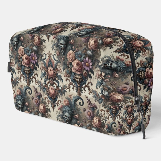 The Formal Fiends – Gothic Floral Design Dopp Kit (Right Corner)