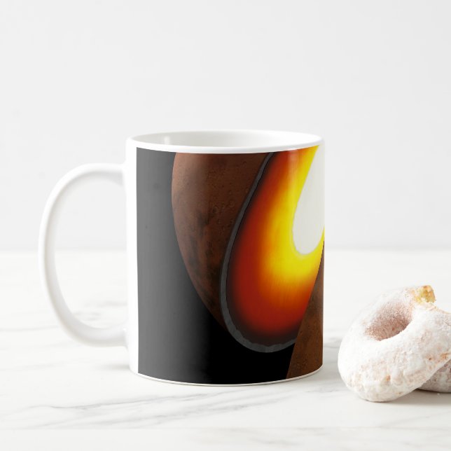 The Formation Of Rocky Bodies In The Solar System. Coffee Mug (With Donut)