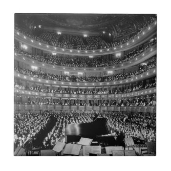 The Former Metropolitan Opera House 39th St 1937 Ceramic Tile by allphotos at Zazzle