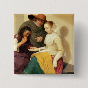 The Fortune Teller, 1631 Pinback Button