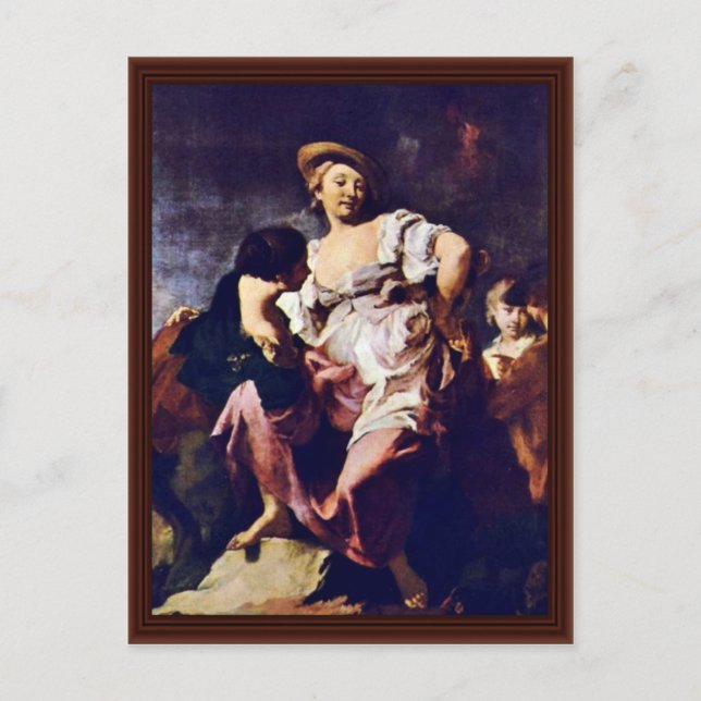 The Fortune Teller By Piazzetta Giovanni Battista Postcard (Front)