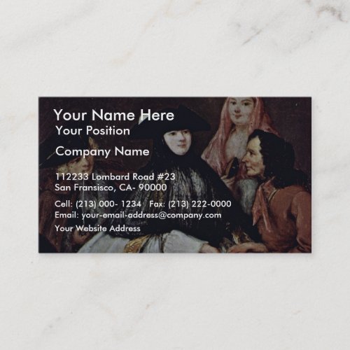 The Fortune Teller Detail By Longhi Pietro Business Card Templates