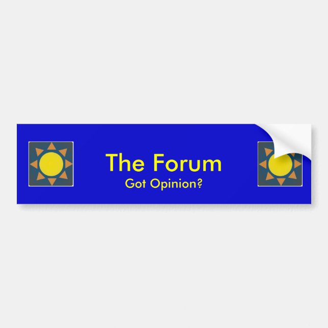 The Forum Bumper Sticker (Front)