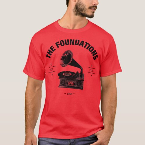The Foundations Record Player Logo T_Shirt