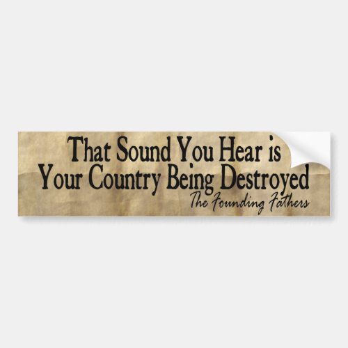 The Founding Fathers _ Fight for your Country Bumper Sticker