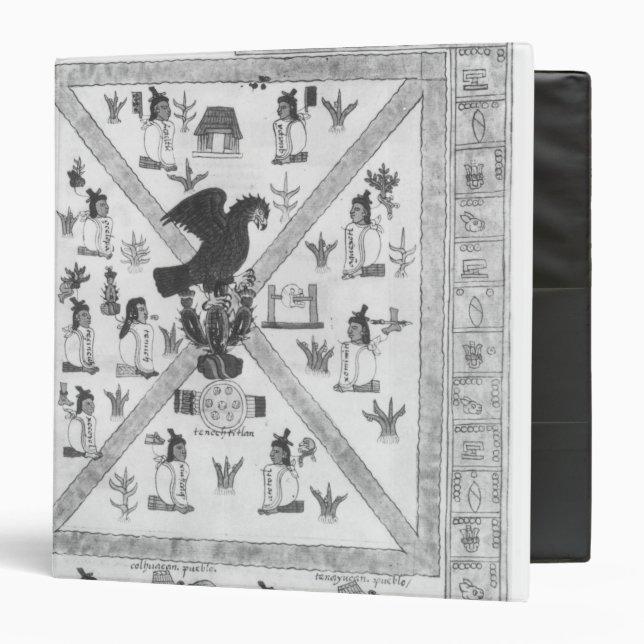 The Founding of Tenochtitlan 3 Ring Binder (Front/Inside)