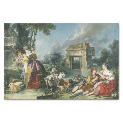 The Fountain of Love by Francois Boucher Tissue Paper
