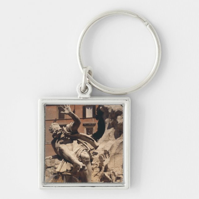 The Fountain of the Four Rivers Keychain (Front)