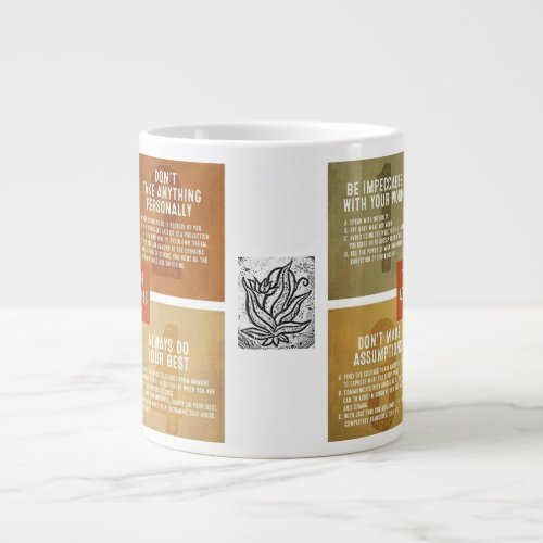 The Four Agreements Giant Coffee Mug
