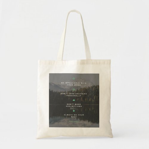 The four agreements tote bag