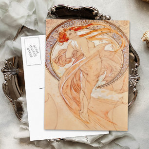 The Four Arts - Dance, Art Nouveau Postcard
